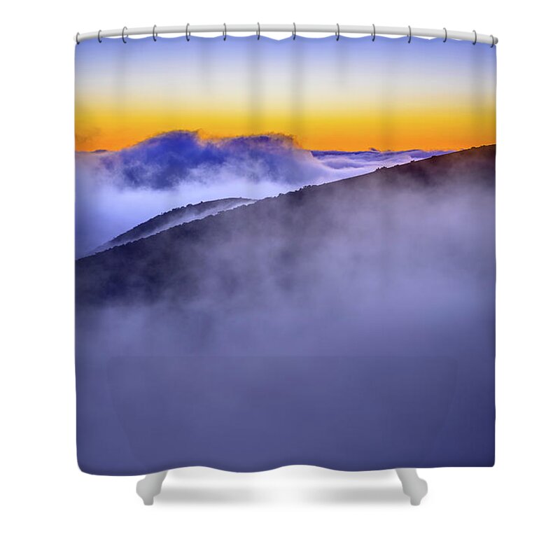 Hawaii Shower Curtain featuring the photograph The Mists of Cloudfall #1 by Mark Rogers