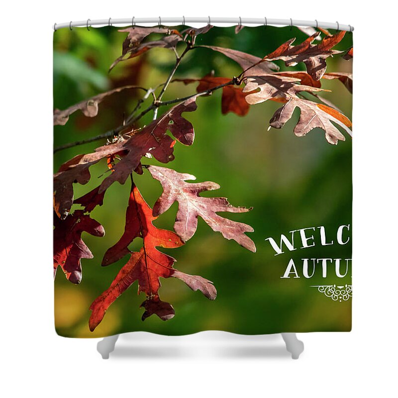 Autumn Shower Curtain featuring the photograph Welcome Autumn #1 by Cathy Kovarik