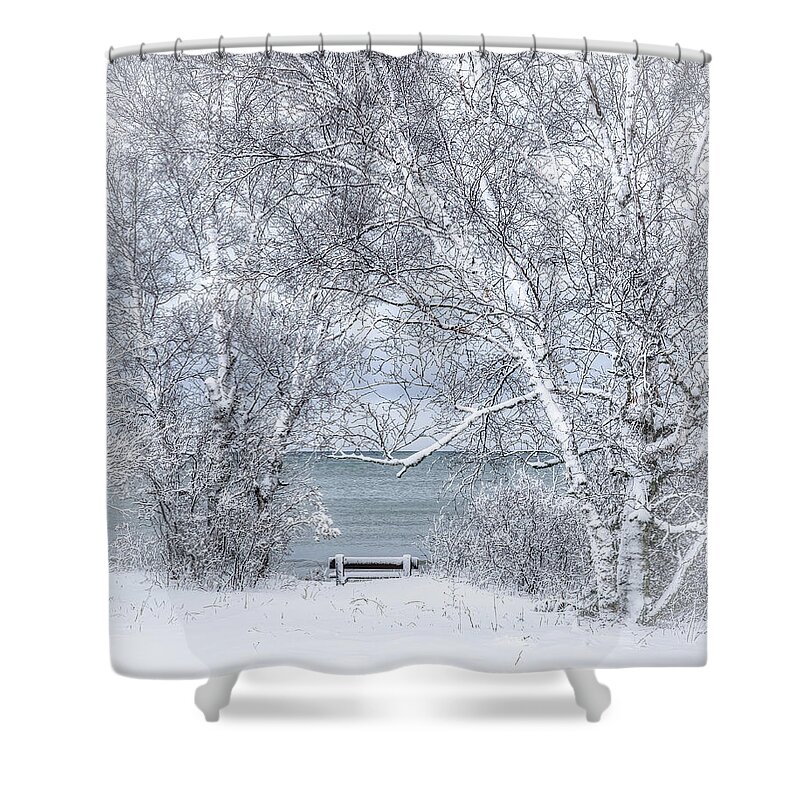  Winter Wonderland Shower Curtain featuring the photograph Winter Wonderland #1 by Brad Bellisle