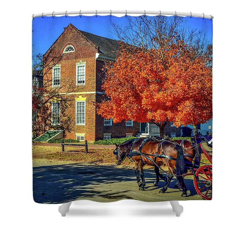 Colonial Williamsburg Virginia Usa Shower Curtain featuring the photograph Colonial Williamsburg Virginia USA #10 by Paul James Bannerman