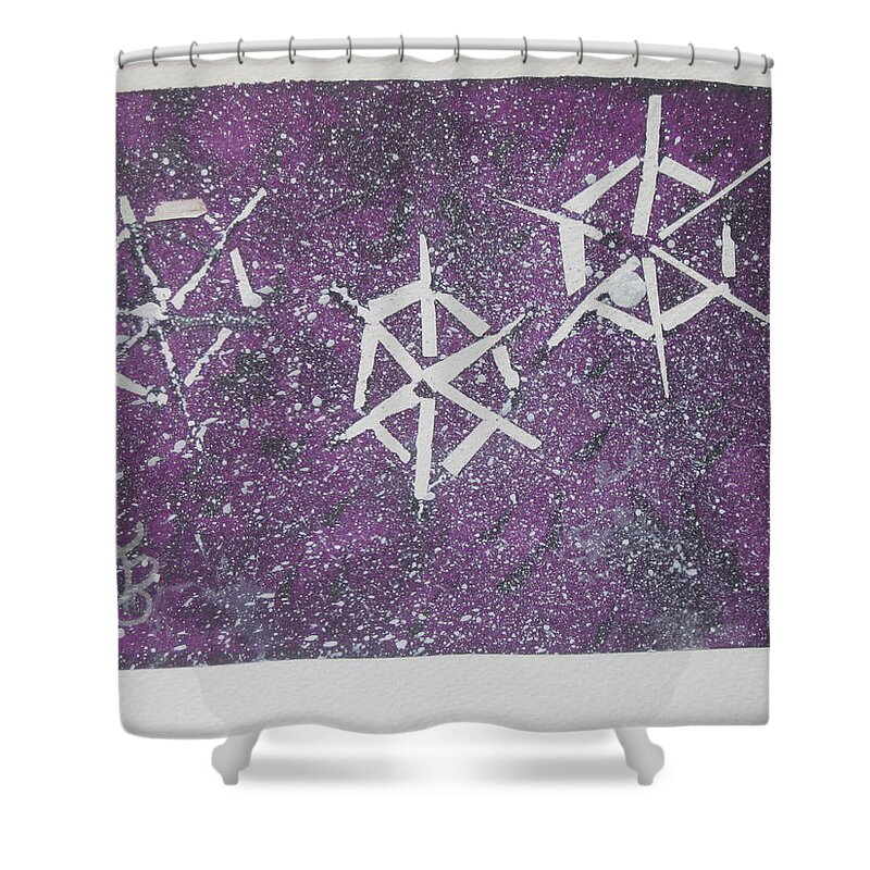  Shower Curtain featuring the drawing 102-1116 by AJ Brown