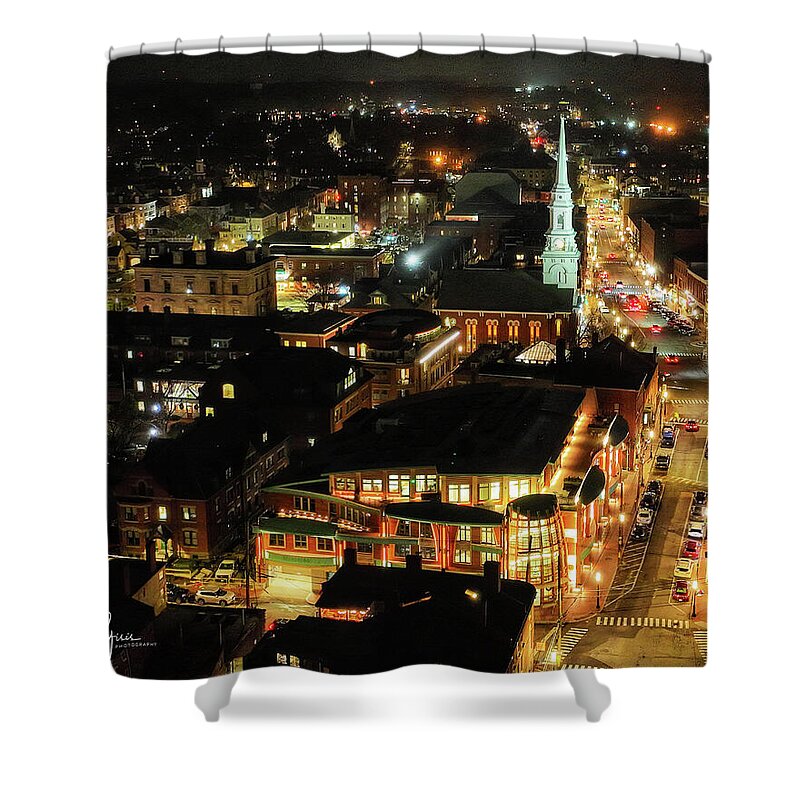 Cityscape Shower Curtain featuring the photograph Portsmouth #11 by John Gisis