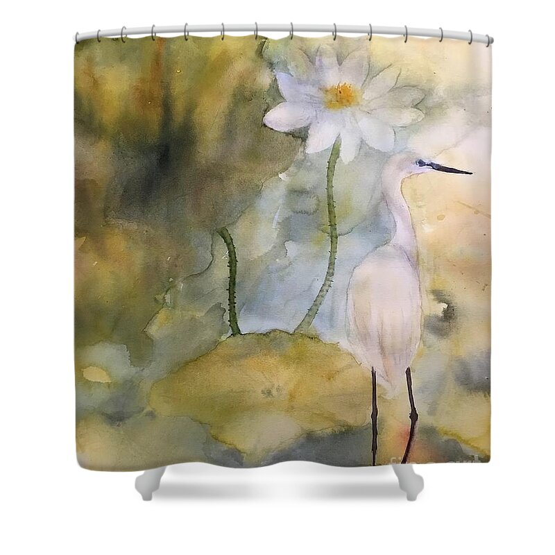1192021 Shower Curtain featuring the painting 1192021 by Han in Huang wong