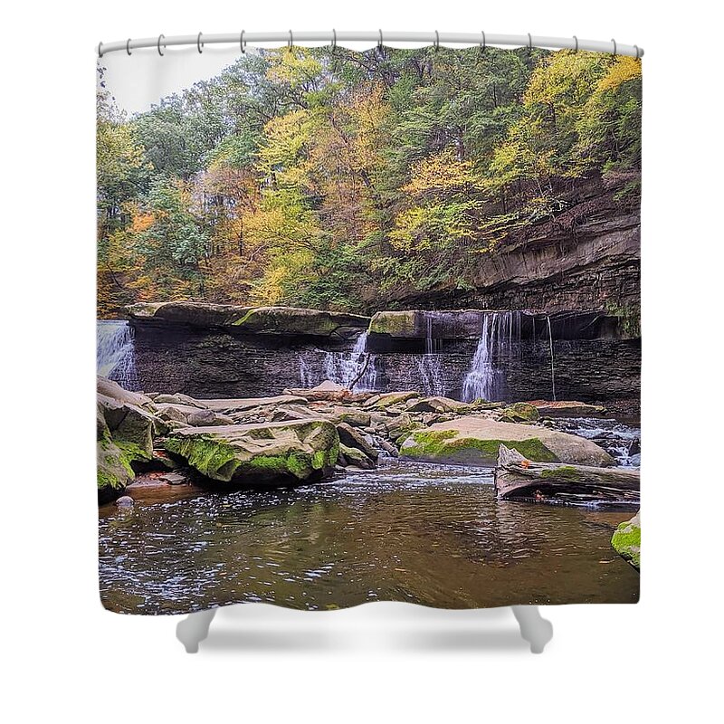  Shower Curtain featuring the photograph Great Falls by Brad Nellis