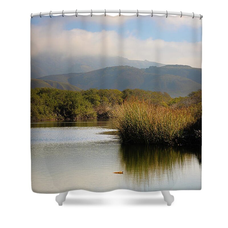  Shower Curtain featuring the photograph San Simeon #12 by Lars Mikkelsen