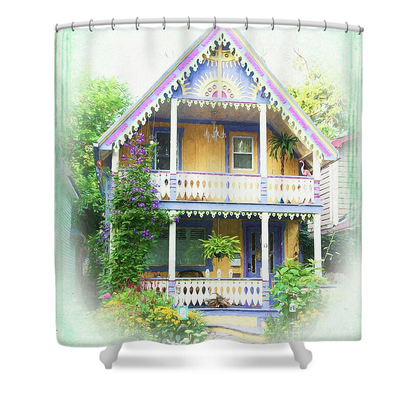 Cottages Shower Curtain featuring the photograph 14 Fairview by Marilyn Cornwell
