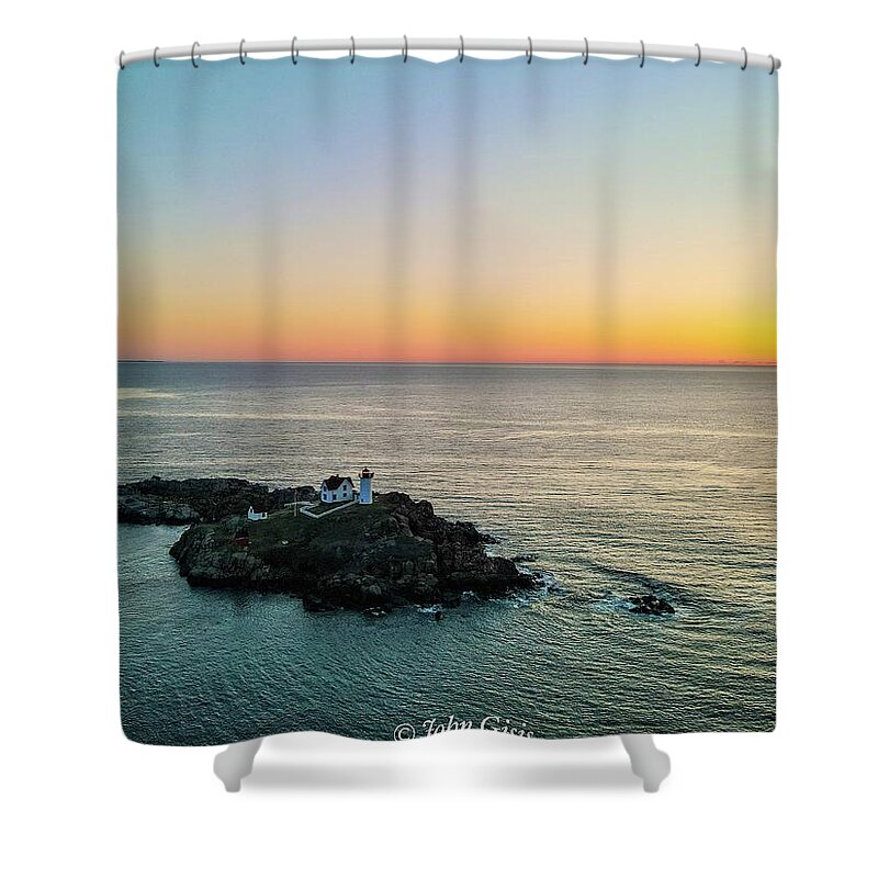  Shower Curtain featuring the photograph Nubble #14 by John Gisis