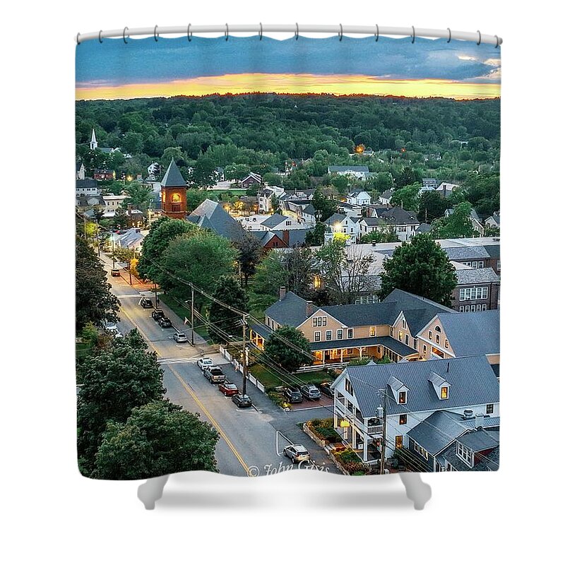  Shower Curtain featuring the photograph Wolfeboro #15 by John Gisis