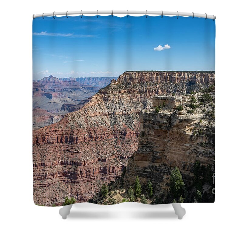 The Grand Canyon Shower Curtain featuring the digital art The Grand Canyon by Tammy Keyes