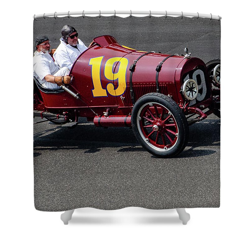 Svra Shower Curtain featuring the photograph 1919 Buick Racer by Josh Williams