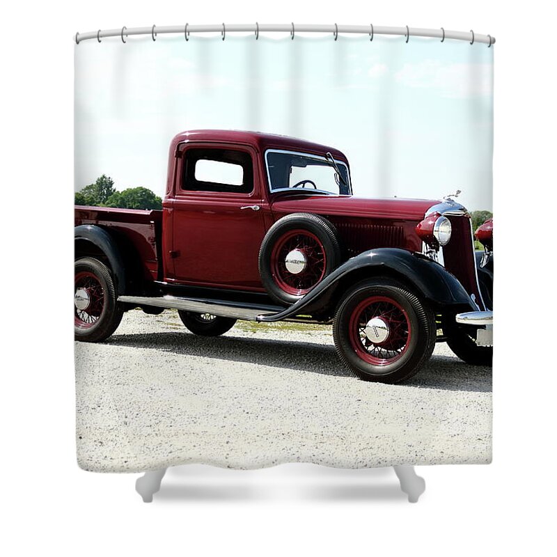 Dodge Truck Shower Curtain featuring the photograph 1934 Dodge Ram Truck by Lens Art Photography By Larry Trager