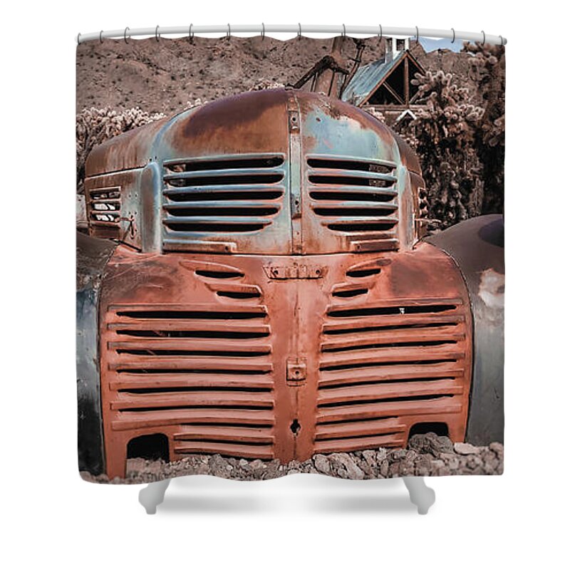 Arizona Shower Curtain featuring the photograph 1943 Chevy truck by Darrell Foster