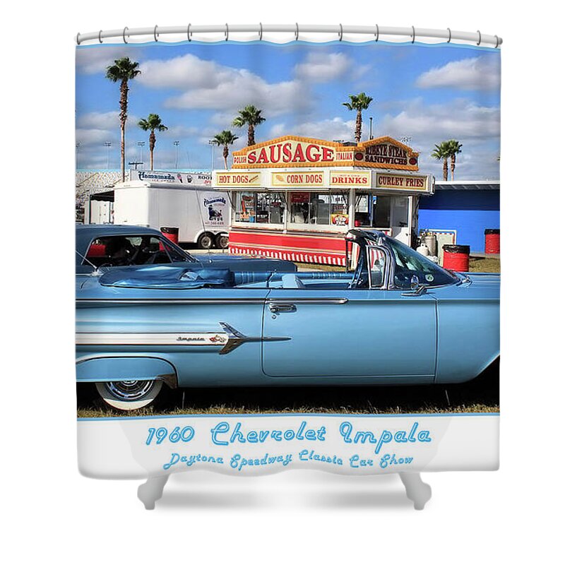 Fine Art Shower Curtain featuring the photograph 1960 Chevy Impala by Robert Harris