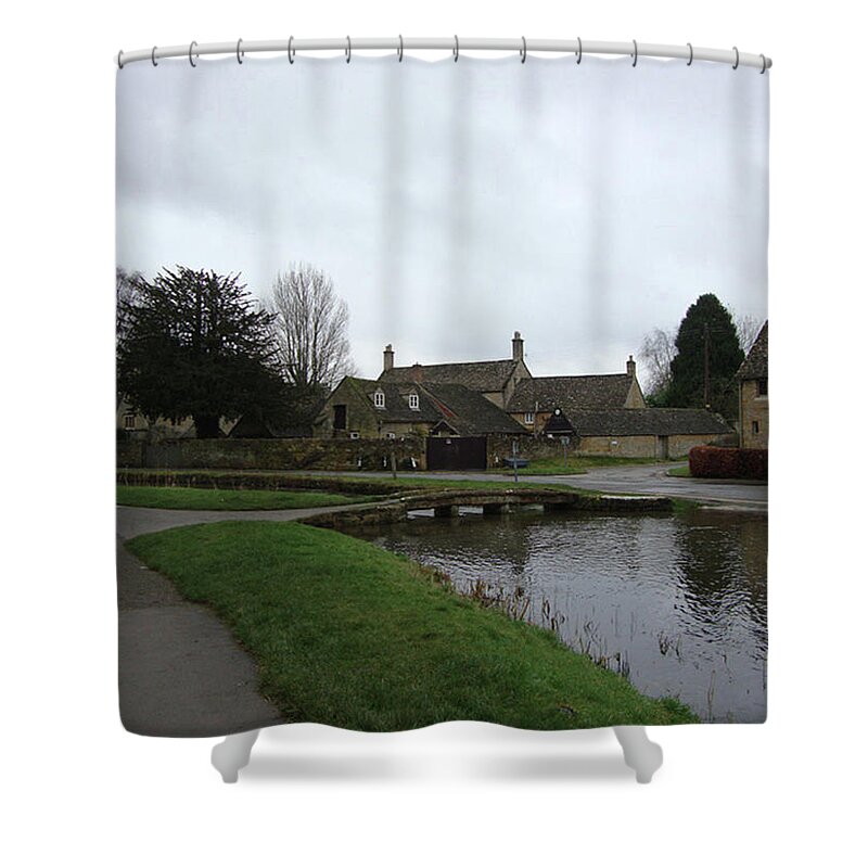Bourton On The Water Shower Curtain featuring the photograph Bourton on the Water by Roxy Rich