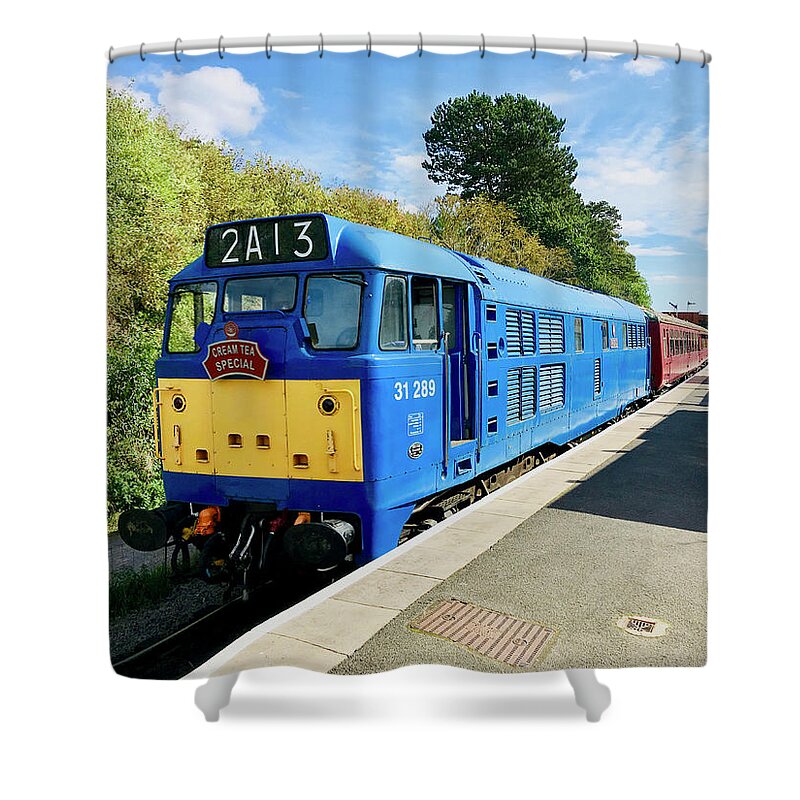  Shower Curtain featuring the photograph BR Class 31 Diesel Locomotive #3 by Gordon James