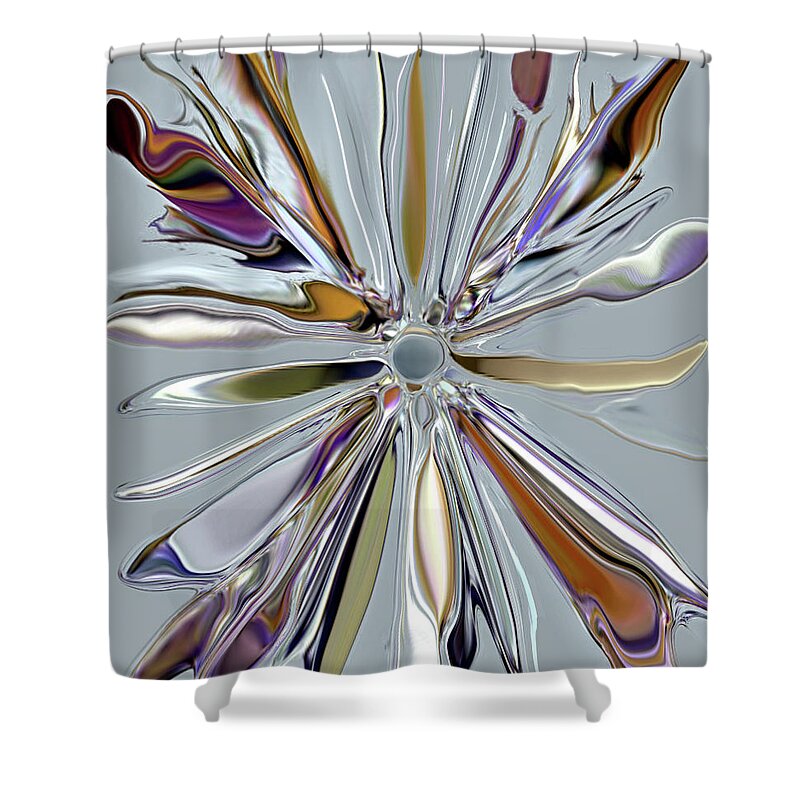 Grays Shower Curtain featuring the digital art Digital design by Loxi Sibley by Loxi Sibley