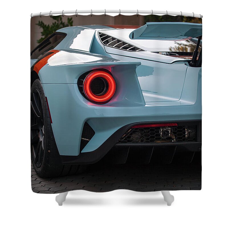 Cobra Shower Curtain featuring the photograph #Ford #GT #Print #2 by ItzKirb Photography