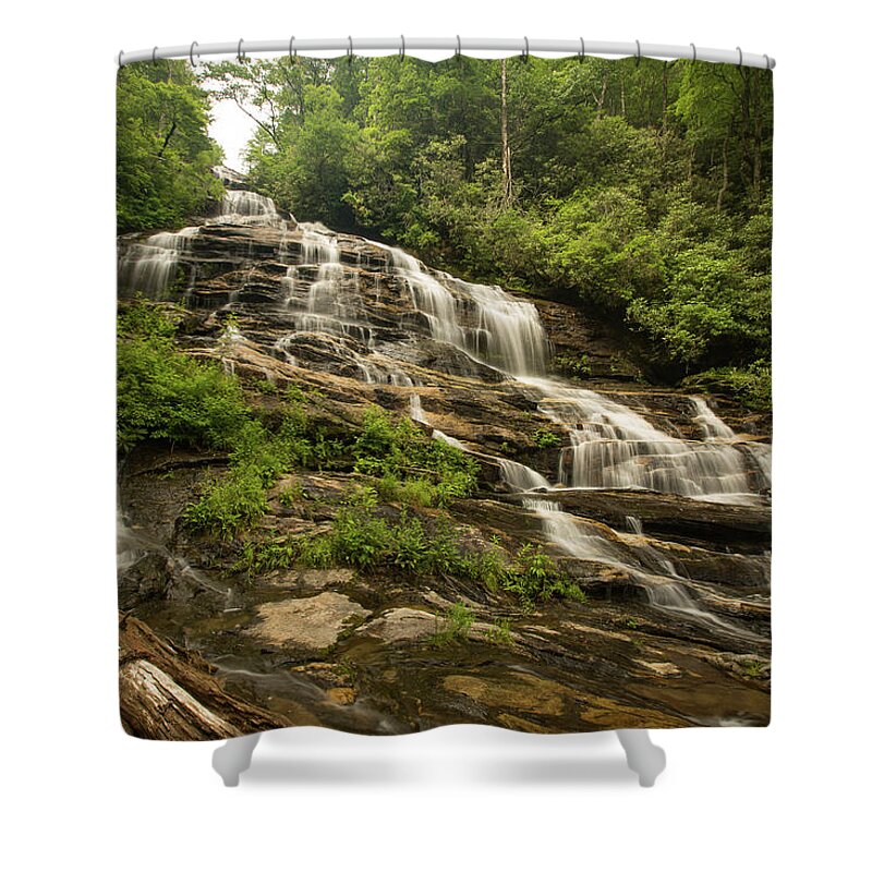 Waterfall Shower Curtain featuring the photograph Glen Falls #2 by Doug McPherson