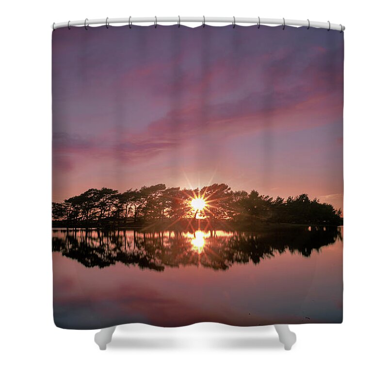 Hatchet Pond Shower Curtain featuring the photograph Hatchet Pond - New Forest, England #2 by Joana Kruse