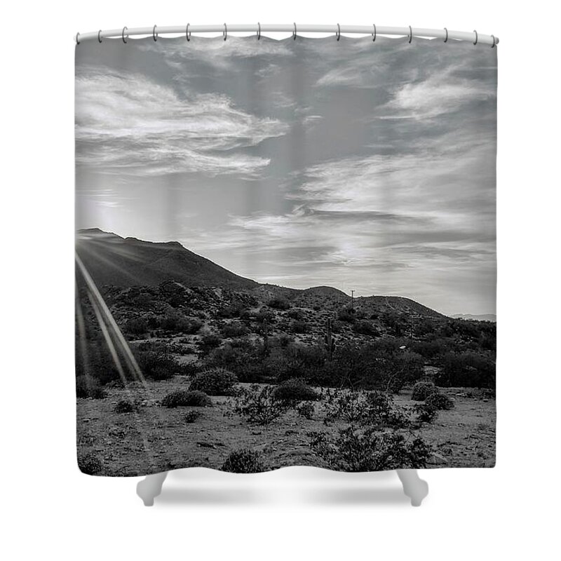  Shower Curtain featuring the photograph Phoenix Sunset by Brad Nellis