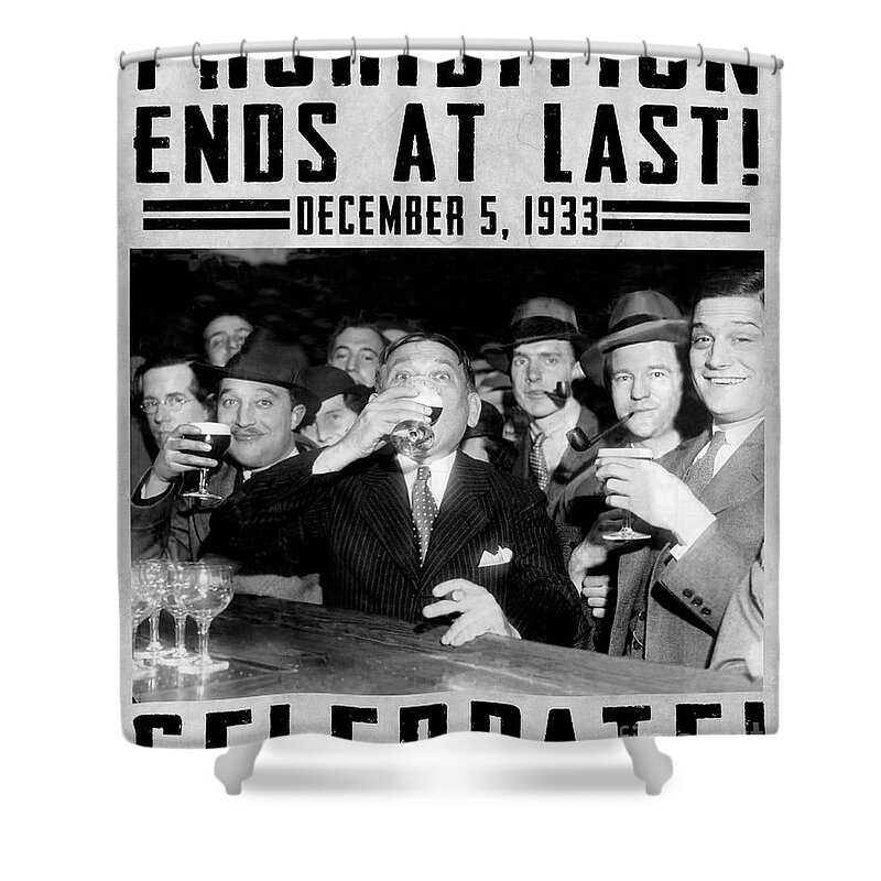 Prohibition Guardsmen Shower Curtain featuring the photograph Prohibition Ends Celebrate #2 by Jon Neidert