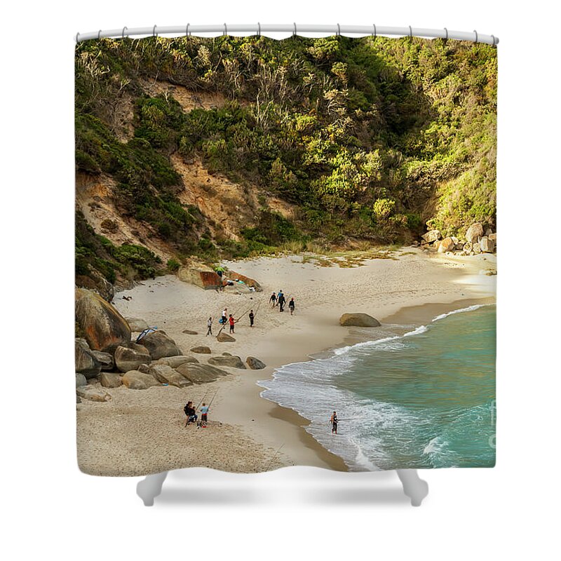 People Shower Curtain featuring the photograph Salmon Holes, Albany, Western Australia by Elaine Teague