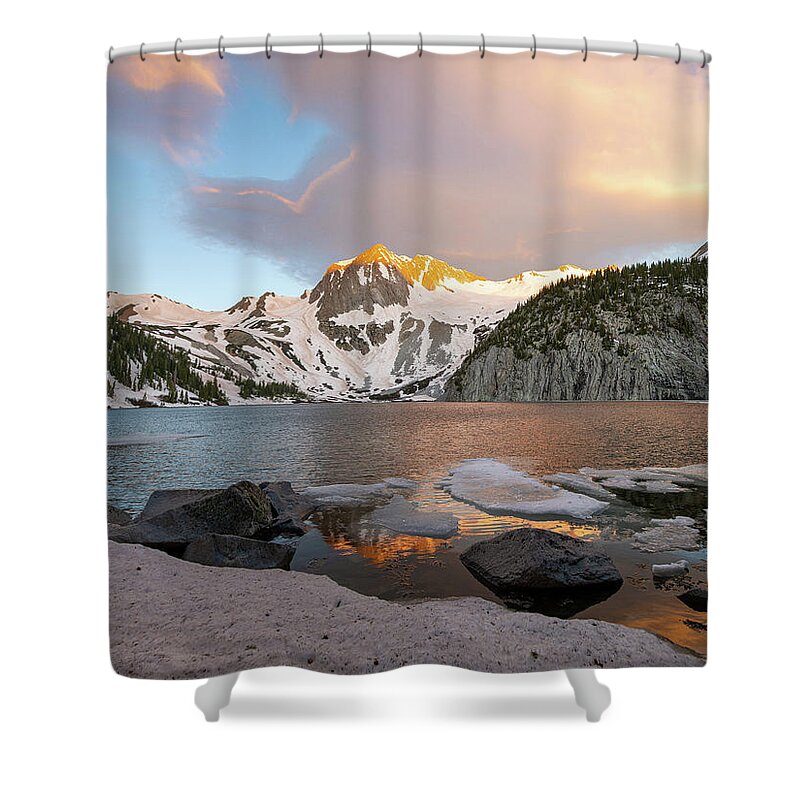 Snowmass Shower Curtain featuring the photograph Snowmass Mountain Sunrise #2 by Aaron Spong