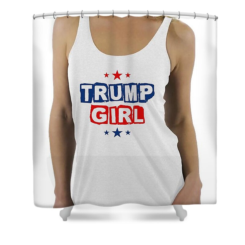 Trump Shower Curtain featuring the photograph Trump Girl 2 by Action