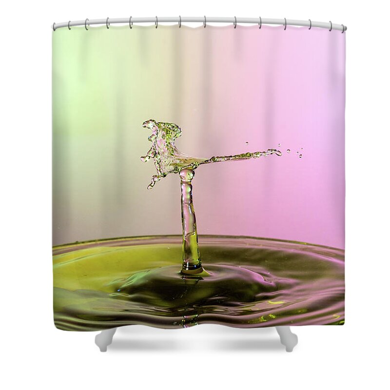 Waterdrops Shower Curtain featuring the photograph Bird of Prey by Sue Leonard