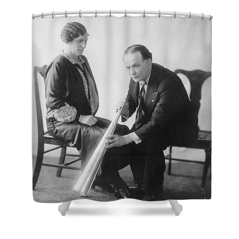 1926 Shower Curtain featuring the photograph Harry Houdini #20 by Granger