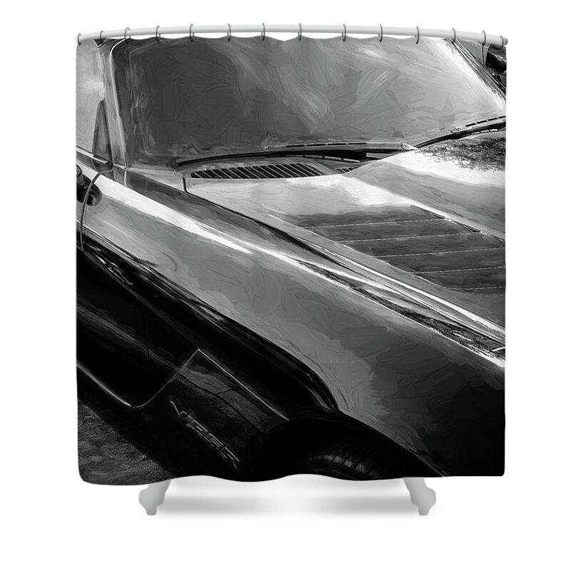 2005 Dodge Viper Gts Shower Curtain featuring the photograph 2005 Dodge Viper GTS X107 by Rich Franco