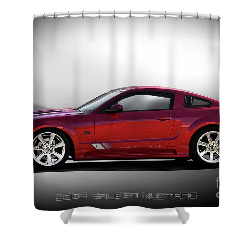 2008 Saleen Mustang Shower Curtain featuring the photograph 2008 Saleen Mustang 'Profile' by Dave Koontz
