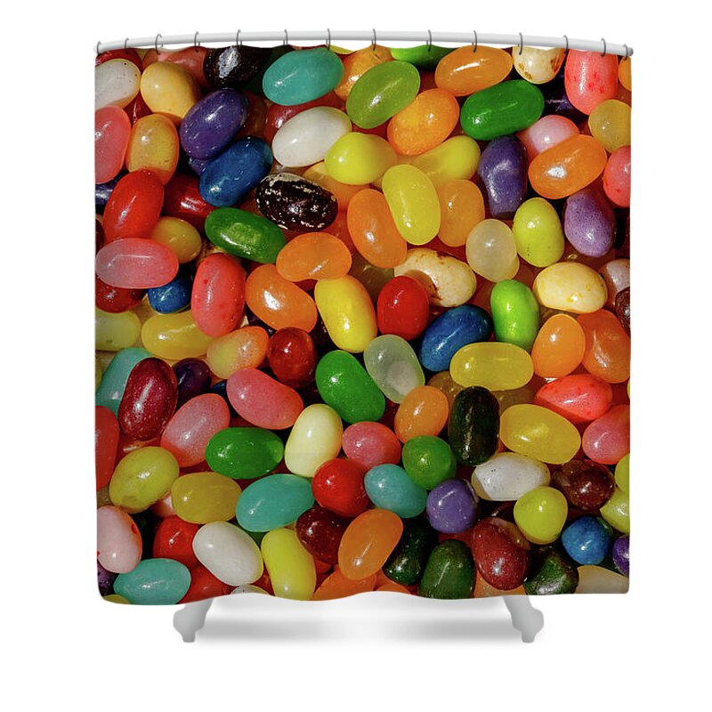 Jelly Beans Shower Curtain featuring the photograph Jelly Beans wide view by Peter Pauer