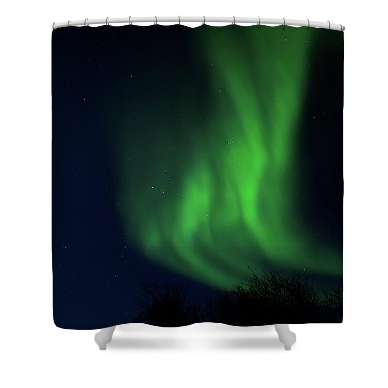 Northern Shower Curtain featuring the photograph Aurora borealis #3 by Robert Grac