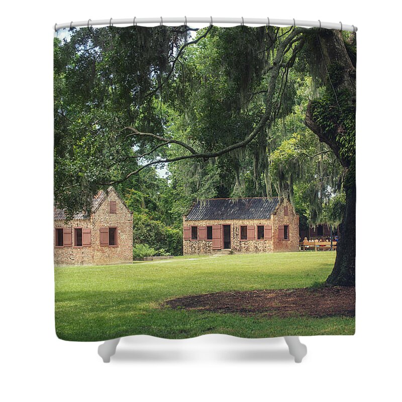 Boone Hall Plantation Shower Curtain featuring the photograph Boone Hall Plantation #5 by Ray Devlin