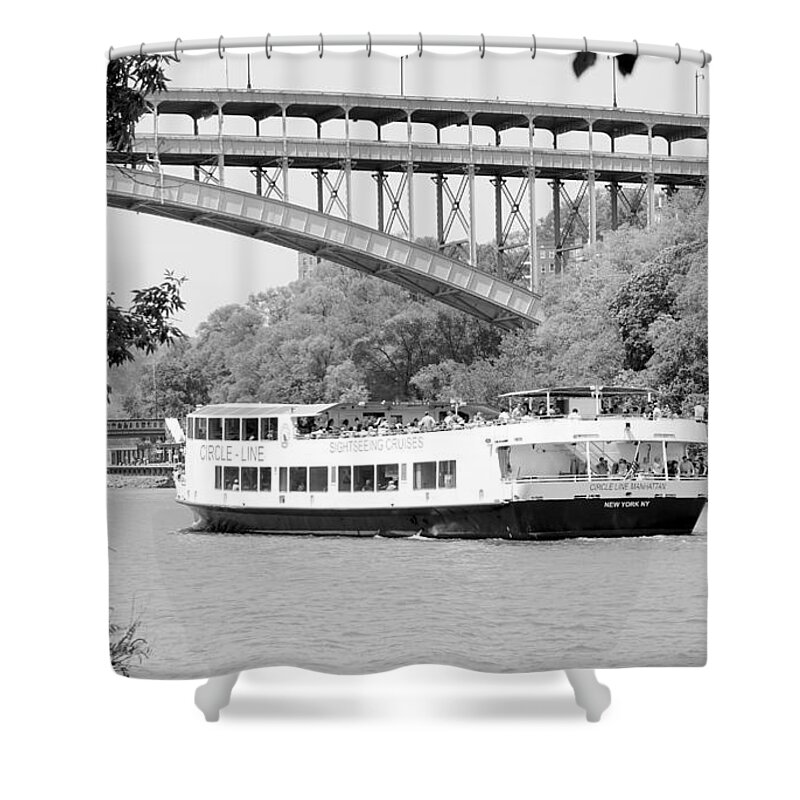 Circle Line Shower Curtain featuring the photograph Circle Line #3 by Cole Thompson