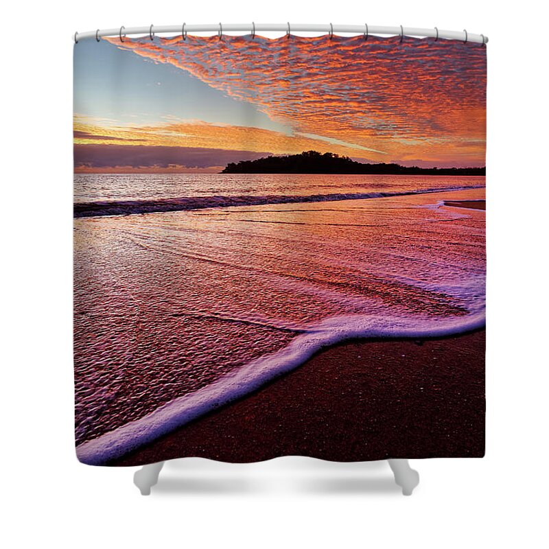 Sunrise Shower Curtain featuring the photograph Clifton Beach #3 by Robert Charity