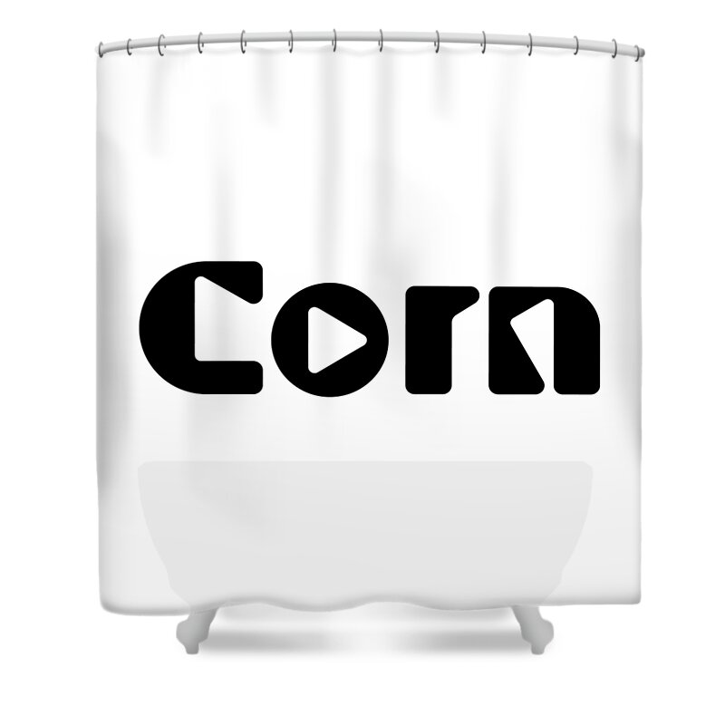 Corn Shower Curtain featuring the digital art Corn #3 by TintoDesigns