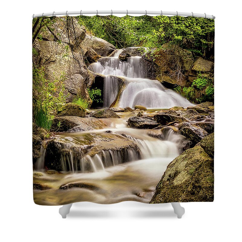 3falls Shower Curtain featuring the photograph 3 Falls by Bradley Morris