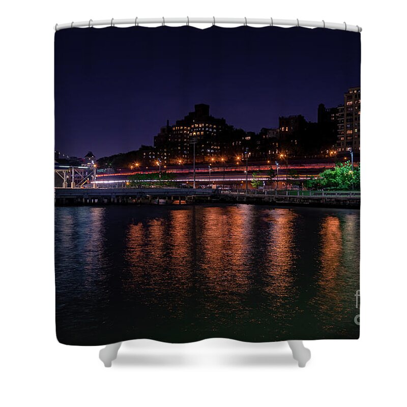 2019 Shower Curtain featuring the photograph Brooklyn At Night by Stef Ko