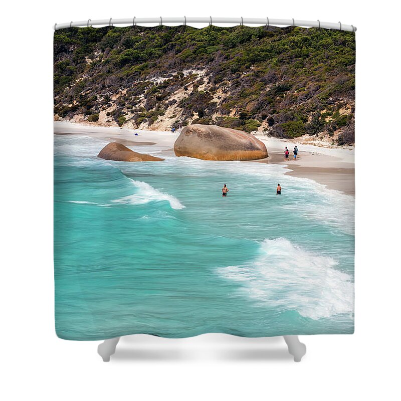 Albany Shower Curtain featuring the photograph Two People's Bay, Albany, Western Australia #3 by Elaine Teague