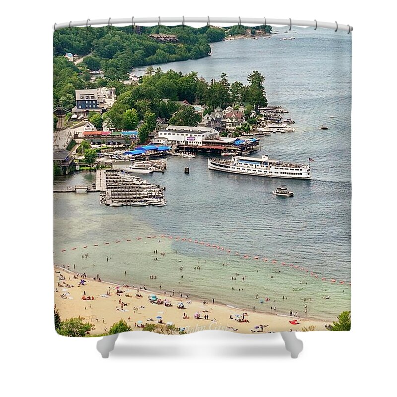  Shower Curtain featuring the photograph Weirs Beach #3 by John Gisis