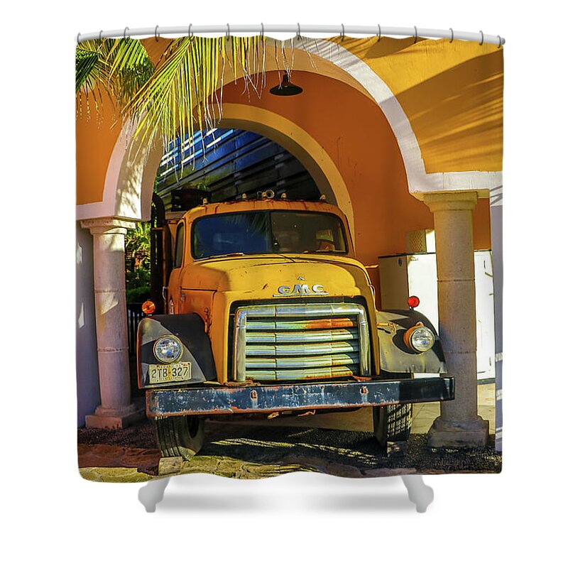 Costa Maya Mexico Shower Curtain featuring the photograph Costa Maya Mexico by Paul James Bannerman