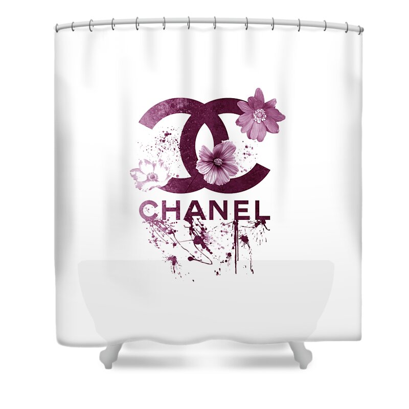 Chanel Flower Logo Shower Curtain