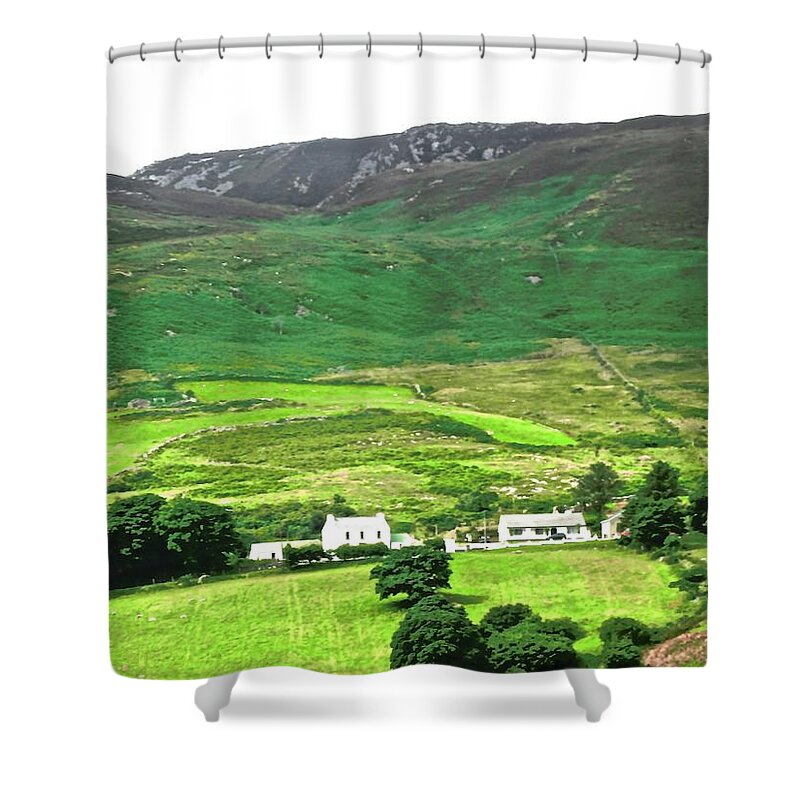 Mountains Shower Curtain featuring the photograph Inishowen Peninsular #4 by Stephanie Moore