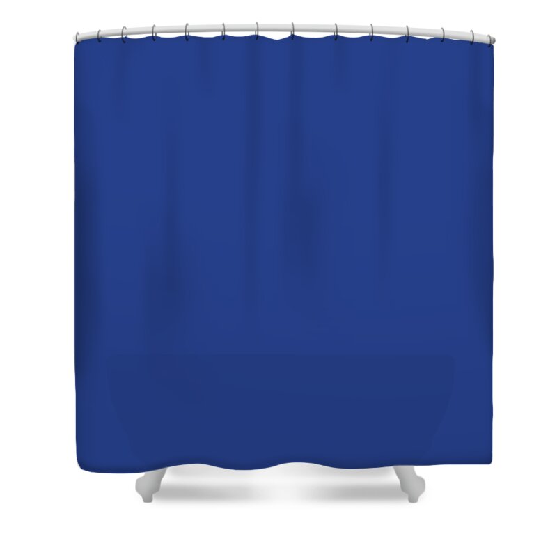 Royalblue Shower Curtain featuring the digital art Royalblue Colour #4 by TintoDesigns
