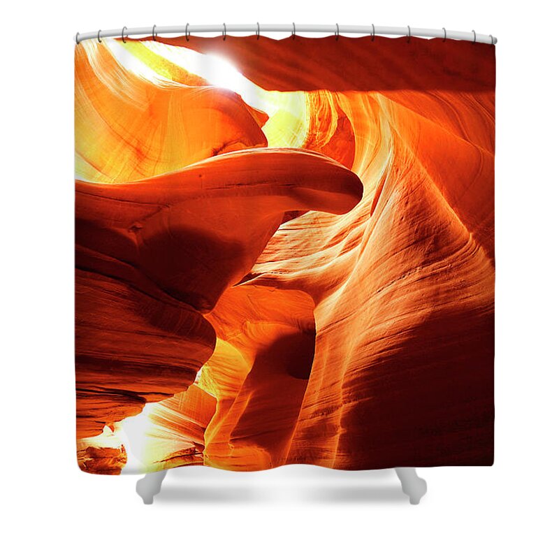 Slot Canyon Shower Curtain featuring the photograph Slot Canyon Lake Powell #4 by Rick Wilking