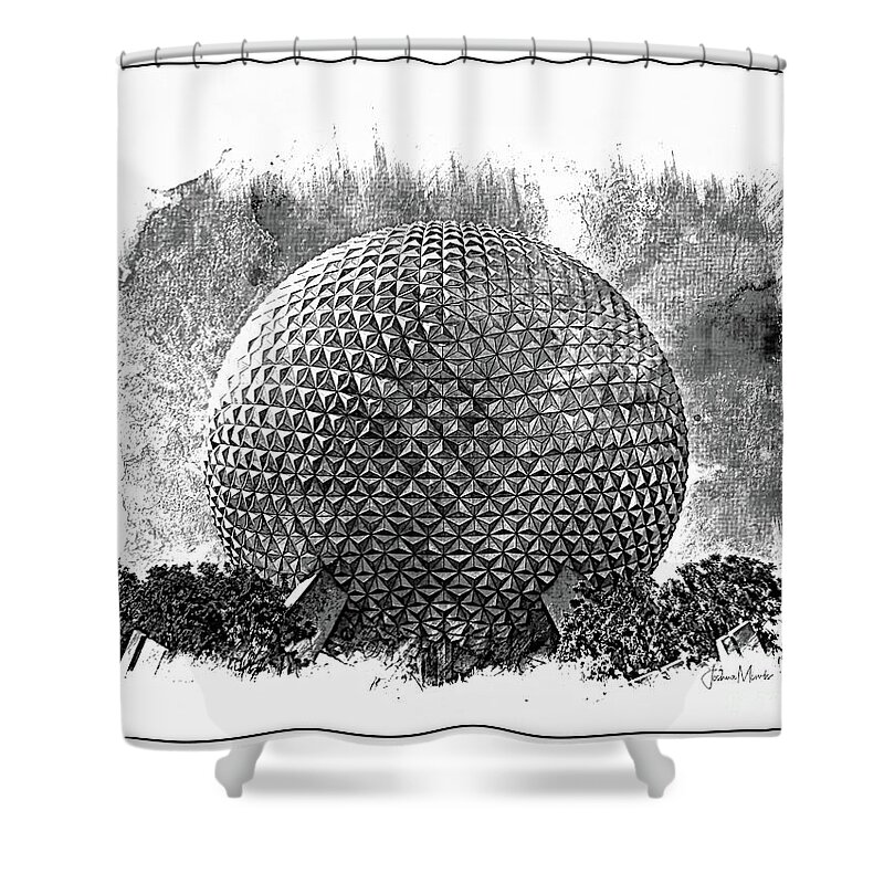 7435 Shower Curtain featuring the photograph Spaceship Earth #4 by FineArtRoyal Joshua Mimbs