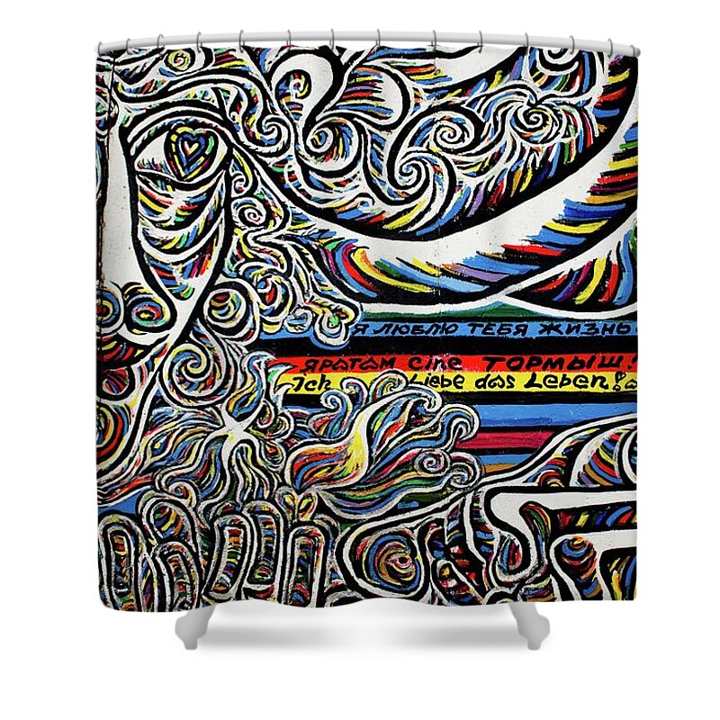 Germany Shower Curtain featuring the photograph Berlin Wall #42 by Robert Grac