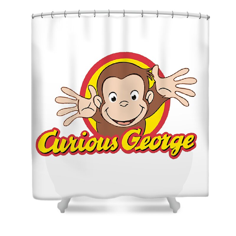 Details about   Kid's Activity Shower Curtain Curious Monkey Print for Bathroom 